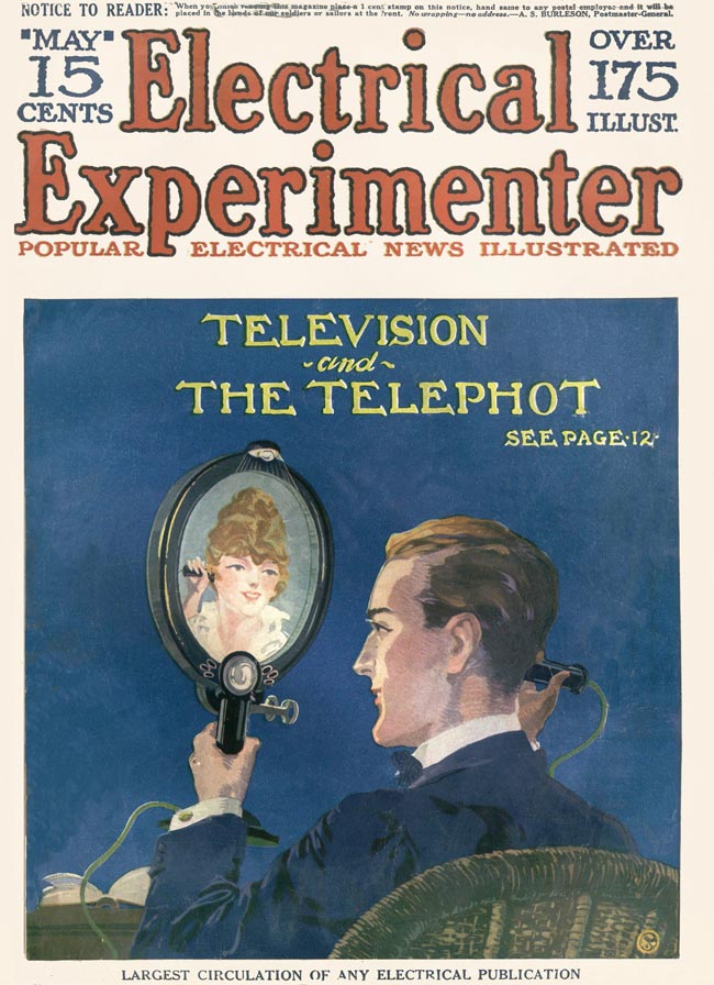 May 1918 cover of *Electrical Experimenter.*