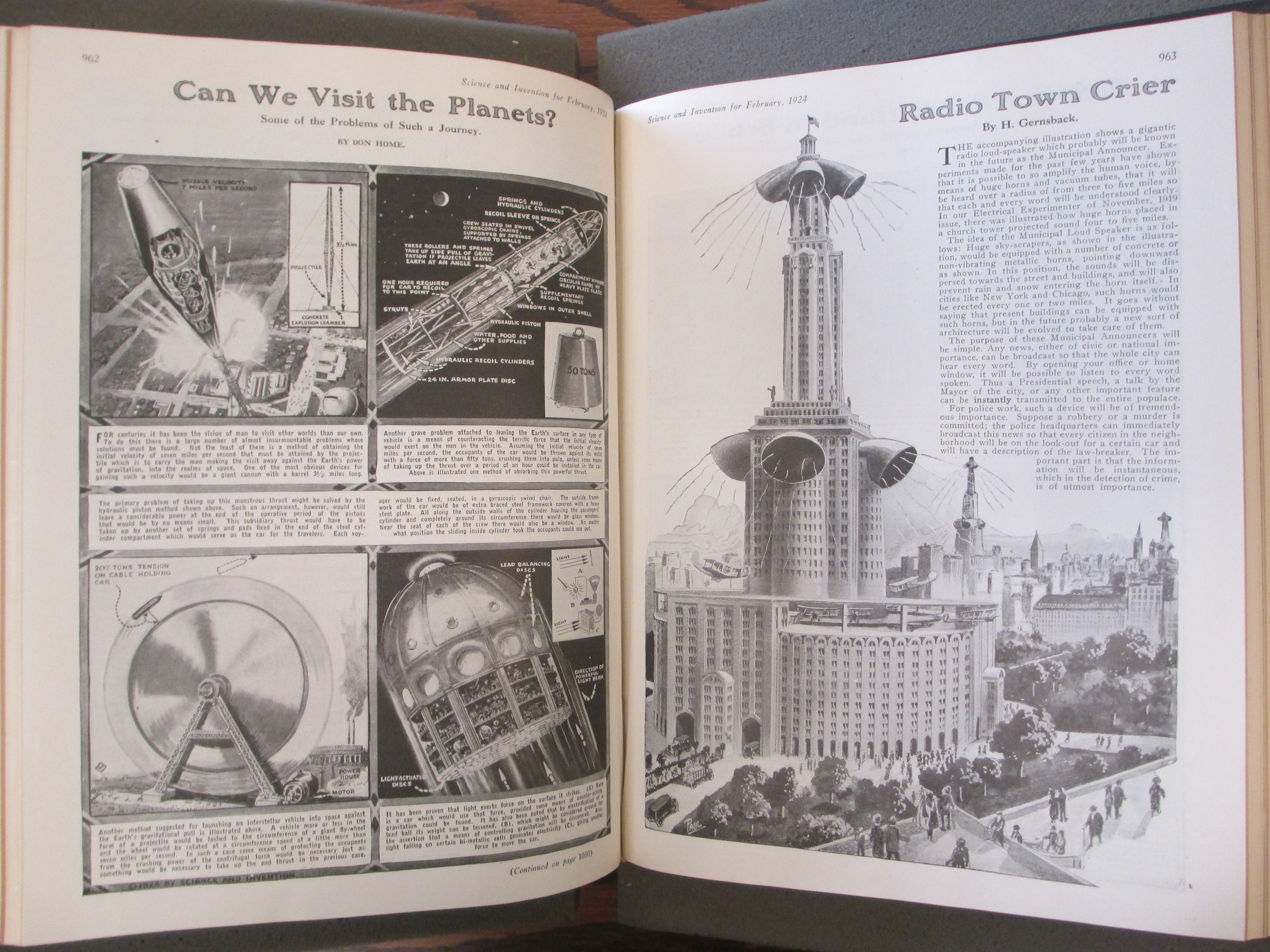 A page from the redesigned *Science and Invention.*